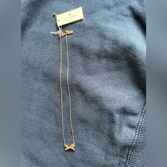 Kate Spade Skinny Mini Bow Mini Pendant Necklace - Picture 2 of 3